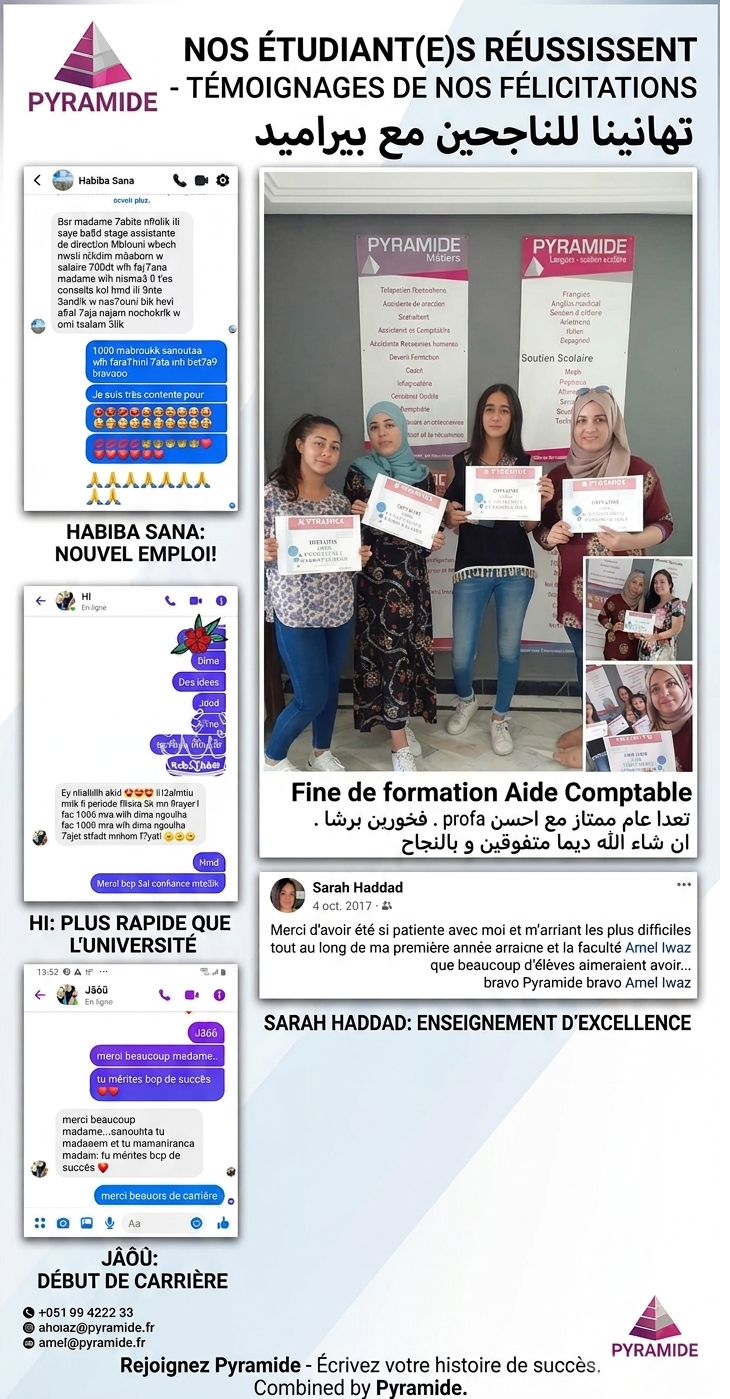 Témoignage formation professionnelle Bizerte